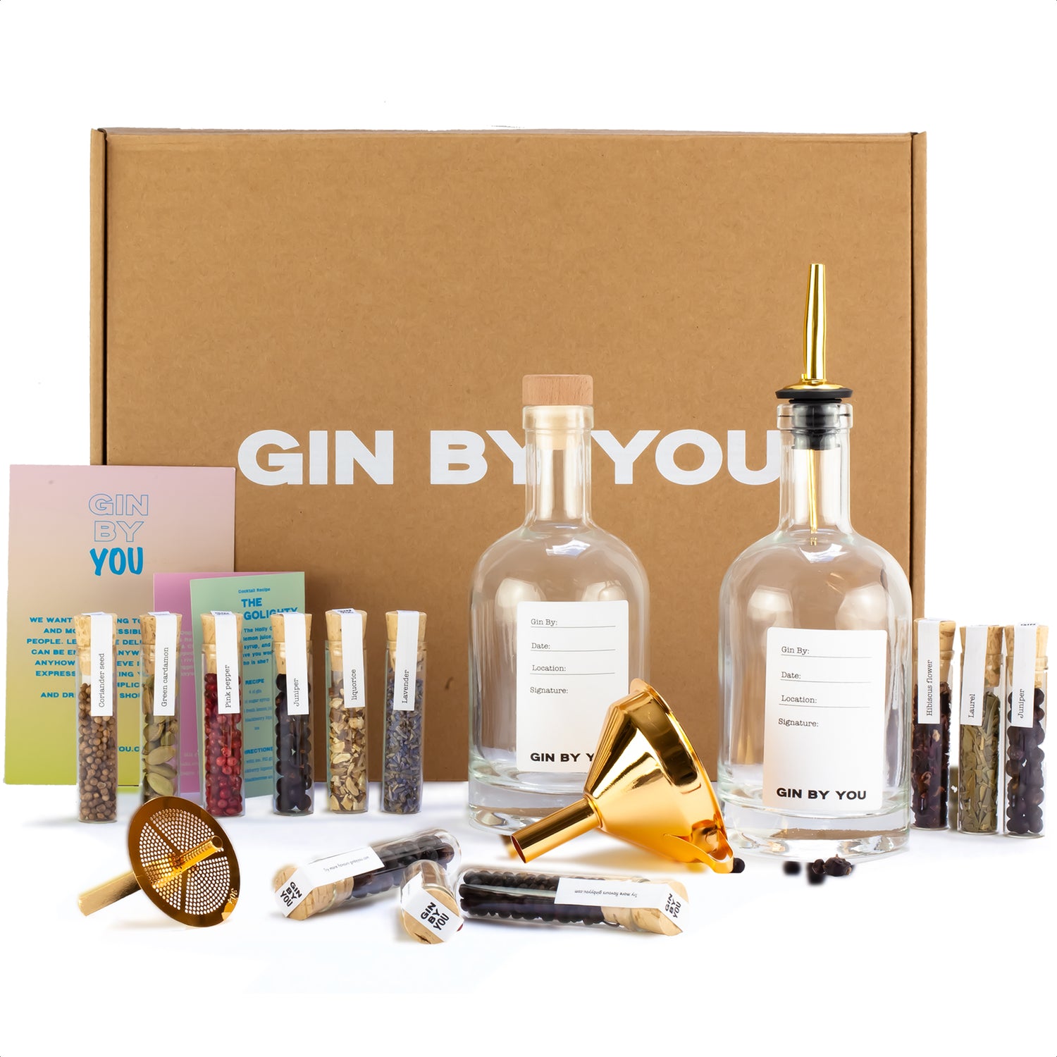 Premium Gin By You geschenkset - luxe gin tonic cadeau box